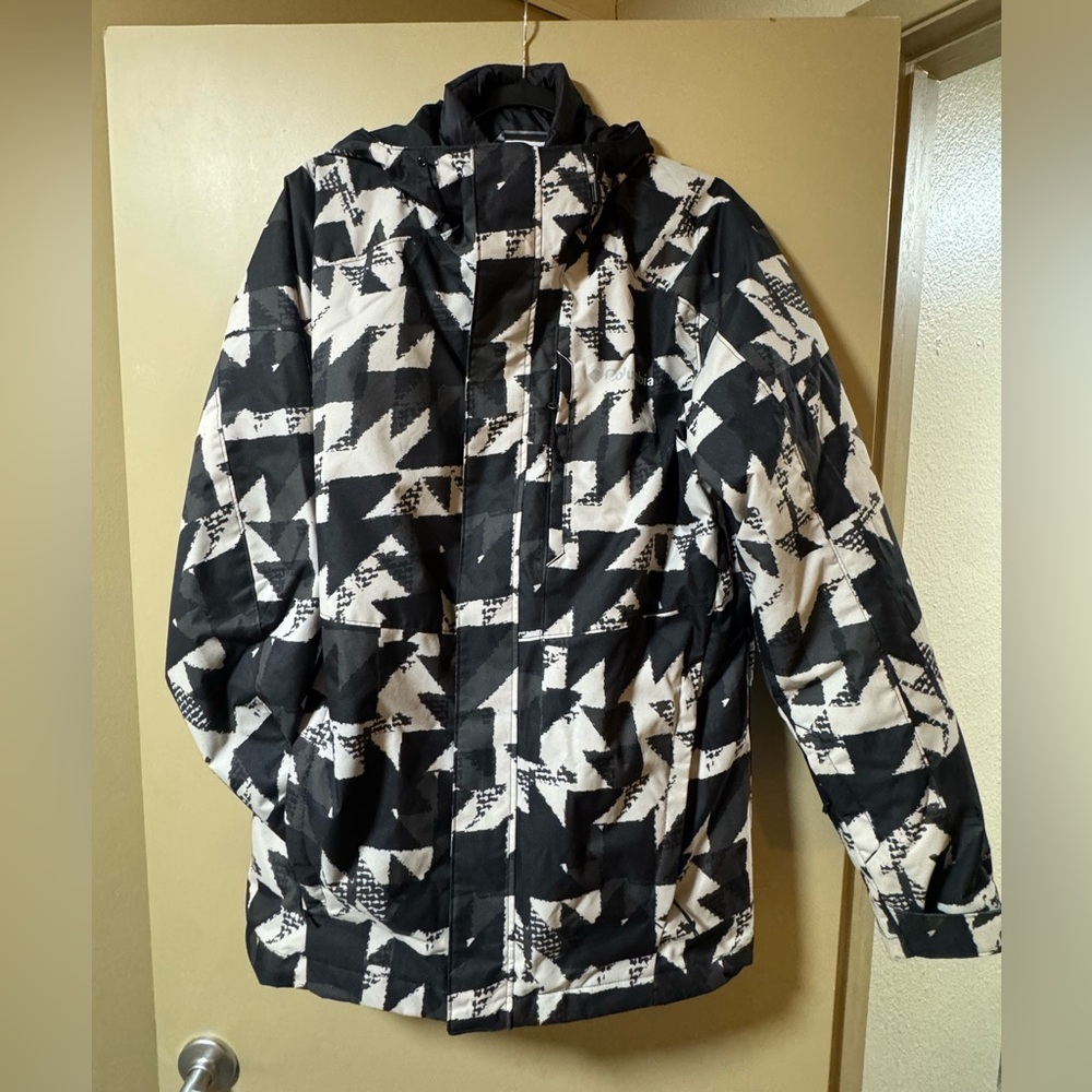 Columbia INTERCHANGE Black and White Omniheat Men's Ski Jacket